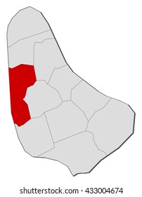 Map - Barbados, Saint James