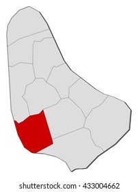 Map - Barbados, Saint Michael
