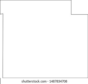 Map of Barber County in the state of Kansas