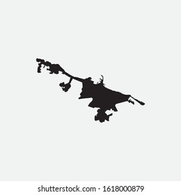 Map of Bari - Italy graphic element Illustration template design
