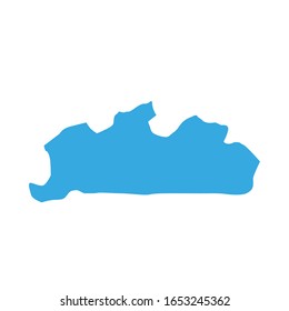 map of bas congo region, in country of republic of congo