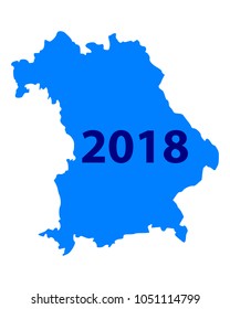 Map of Bavaria 2018