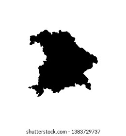 map of Bavaria. Vector illustration