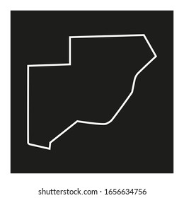 map of bay region in country of somalia