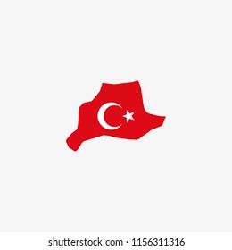 Map of Bayburt - Turkey Vector Illustration
