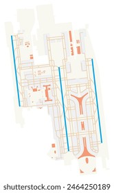 Map of Beijing Capital International Airport (People's Republic of China). IATA-code: PEK. Airport diagram with runways, taxiways, apron, parking areas and buildings. Map Data from OpenStreetMap.