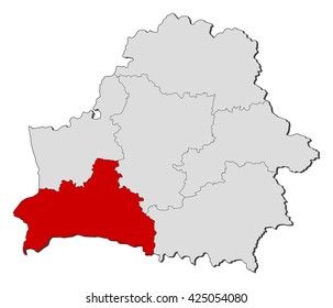 Map - Belarus, Brest