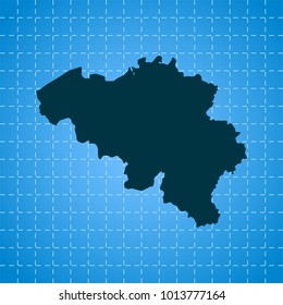 map of Belgium