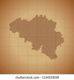 map of Belgium