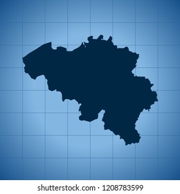 map of Belgium