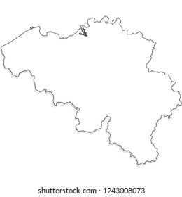 map of belgium