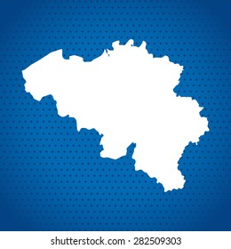map of Belgium