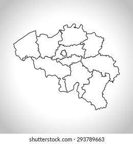 map of Belgium