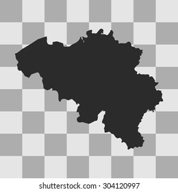map of Belgium