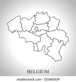 map of Belgium