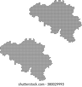 map of Belgium