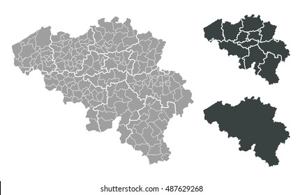 Map of Belgium