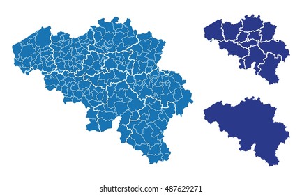 Map of Belgium