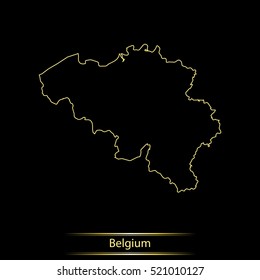 map of Belgium