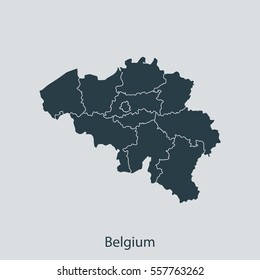 map of Belgium