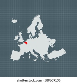 map of Belgium