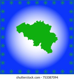 map of Belgium 
