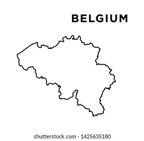 Map of Belgium icon vector illustration