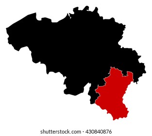 Map - Belgium, Luxembourg