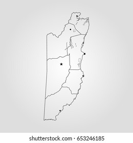 Map of Belize