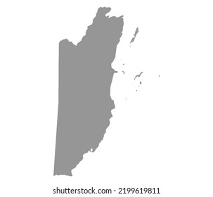 Map Belize vector background. Isolated country texture