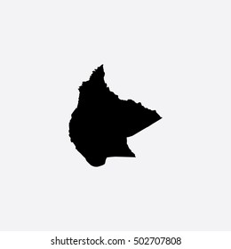 Map of Beni Vector Illustration