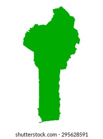 Map of Benin