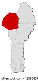 Map - Benin, Atakora