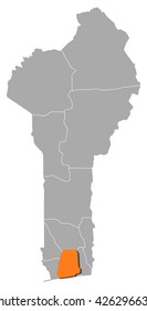 Map - Benin, Atlantique