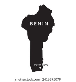 Map of benin icon vector illustration symbol design