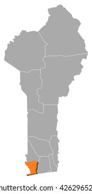 Map - Benin, Mono