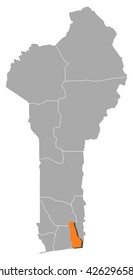 Map - Benin, Oueme