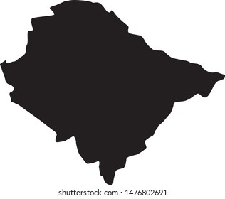 Map of Berkeley County in the state of South Carolina