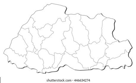 Map - Bhutan
