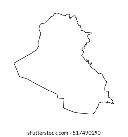 map black outline Iraq