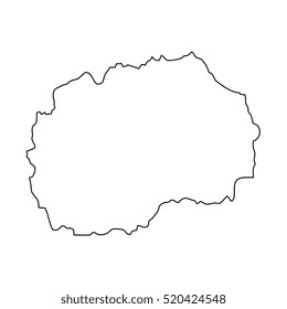 map black outline Macedonia