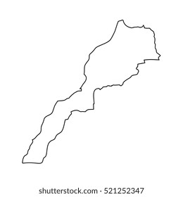 map black outline Morocco