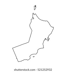 map black outline Oman