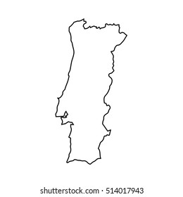 Portugal Map Vector 154060 Vector Art at Vecteezy