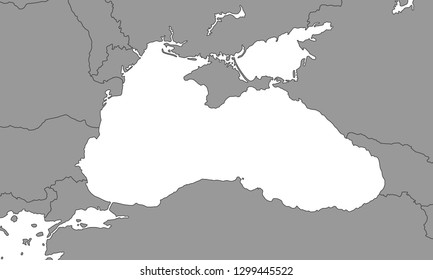 Map of Black Sea