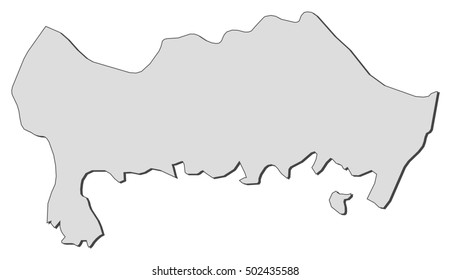 Map - Blekinge County (Sweden)