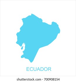 map blue of Ecuador vector illustration eps10.