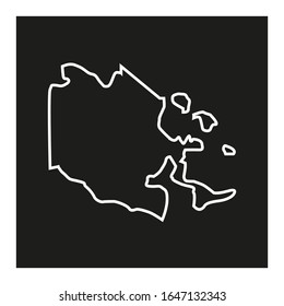 map of bocas del toro in country of Panama