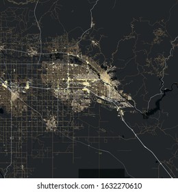 Map Boise City. Idaho. USA