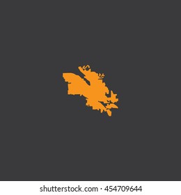 Map of Boise City Vector Illustration